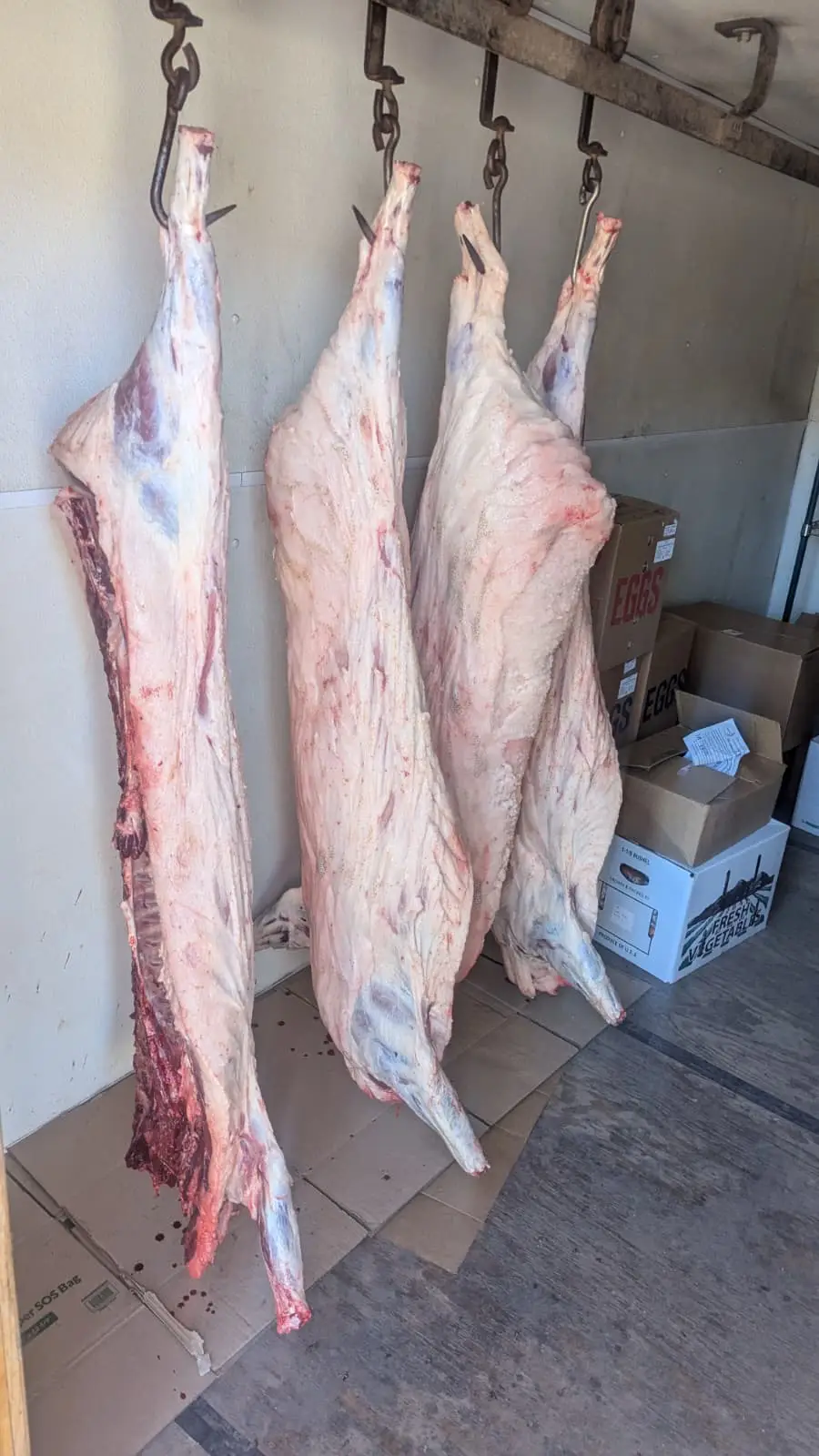 Pork meat curing.